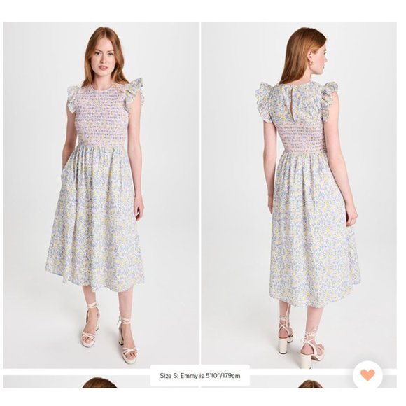 English Factory Dresses & Skirts - NWT English Factory Floral Smocked Midi Dress